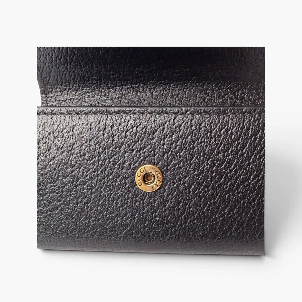 Gucci GG Marmont Black Leather 6 Key Case
